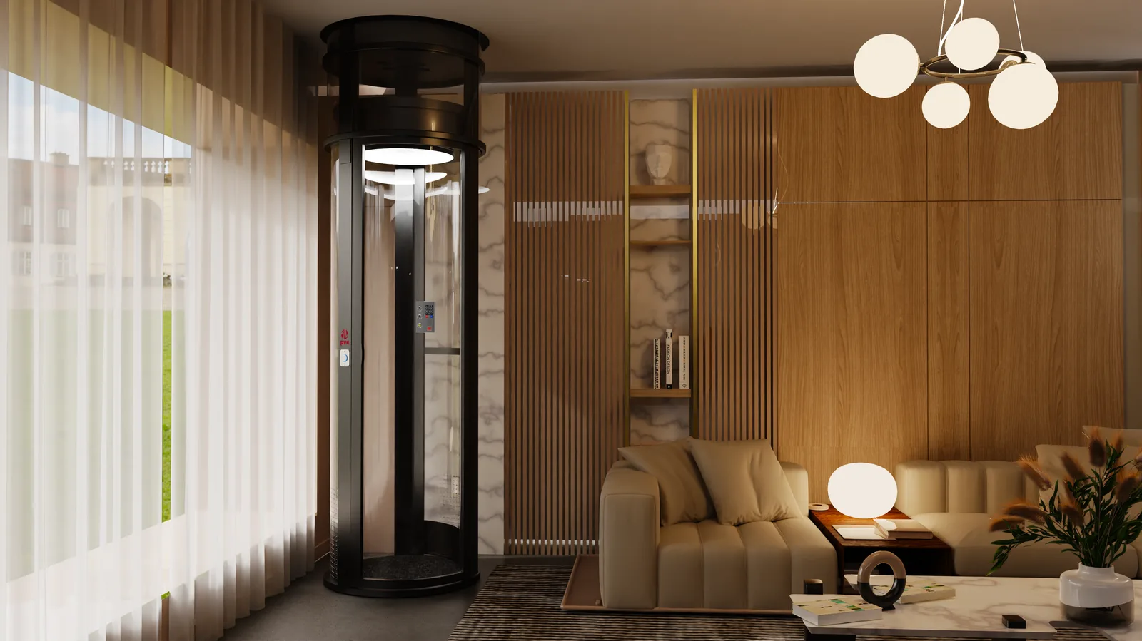 PVE30 — black, new ceiling